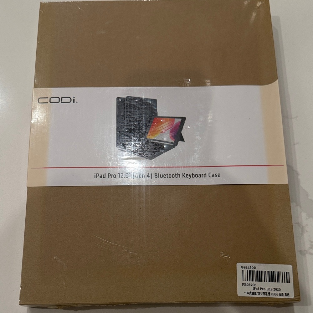 Black Bluetooth Keyboard Case for iPad Pro 12.9" (Gen 4)